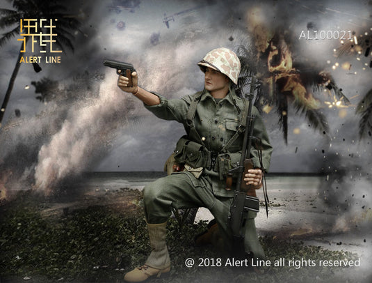 Alert Line - WWII US Marine Corps Browning Automatic Rifle BAR Gunner Set