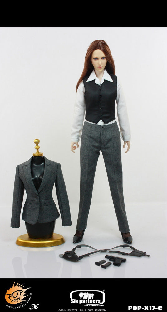 Pop Toys - MI6 Female Agent in Grey