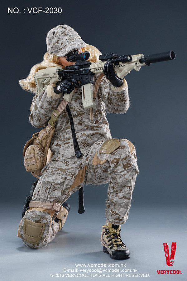 Load image into Gallery viewer, Very Cool  - Digital Camouflage Woman Soldier - Max
