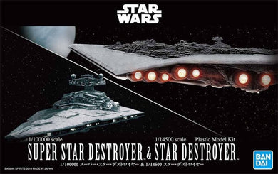 Bandai - Star Wars Model - 1/100000 Super Star Destroyer & 1/14500 Star Destroyer