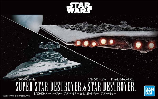 Load image into Gallery viewer, Bandai - Star Wars Model - 1/100000 Super Star Destroyer &amp; 1/14500 Star Destroyer

