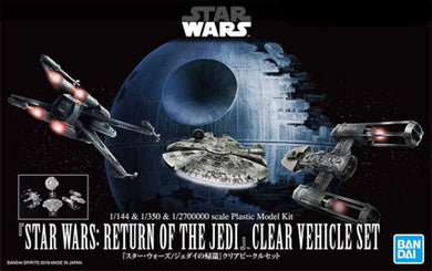 Bandai - Star Wars Model - Star Wars: Return of the Jedi Clear Vehicle Set 1/144 & 1/350 & 1/2700000 Scale