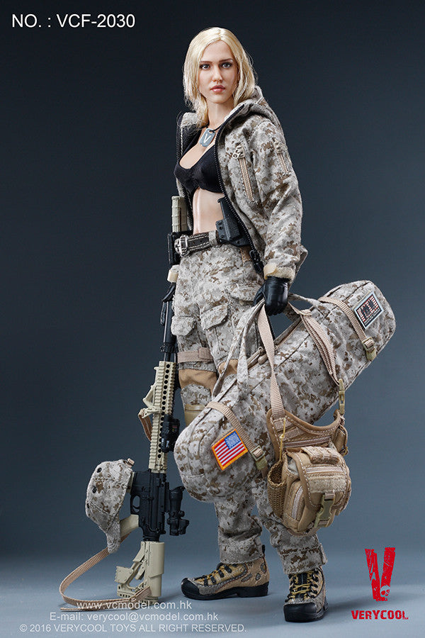 Load image into Gallery viewer, Very Cool  - Digital Camouflage Woman Soldier - Max

