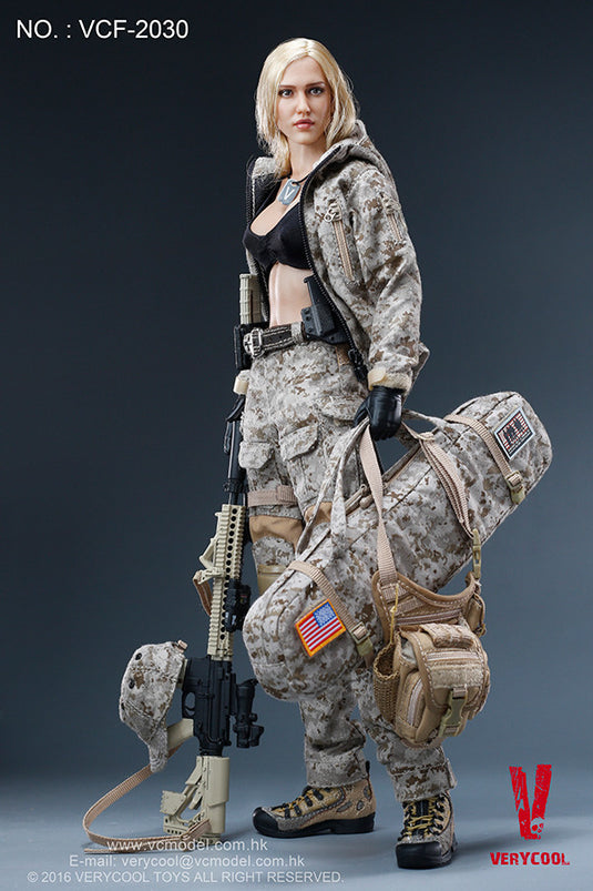 Very Cool  - Digital Camouflage Woman Soldier - Max