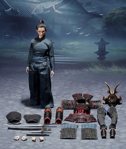 POP Toys - Warrior Women Series: The Butterfly Helmets Female Warriors (Black Armor Standard Version)