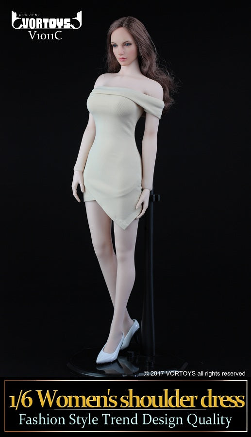 Load image into Gallery viewer, Vortoys - Women&#39;s Shoulder Dress
