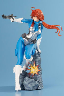 Kotobukiya - G.I. Joe Bishoujo Statue: Scarlett (Sky Blue Color)