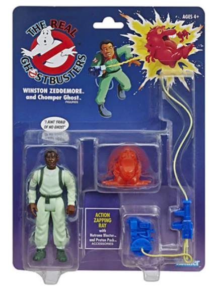 Load image into Gallery viewer, Hasbro - Kenner Classics - The Real Ghostbusters: Retro Winston Zeddemore and Chomper Ghost
