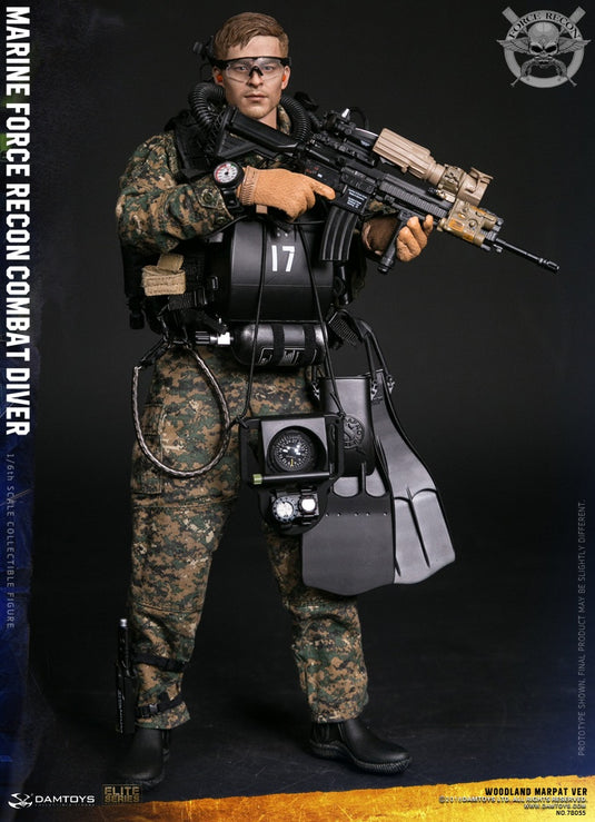 Dam Toys - Marine Force Recon Combat Diver - Woodland Marpat Version