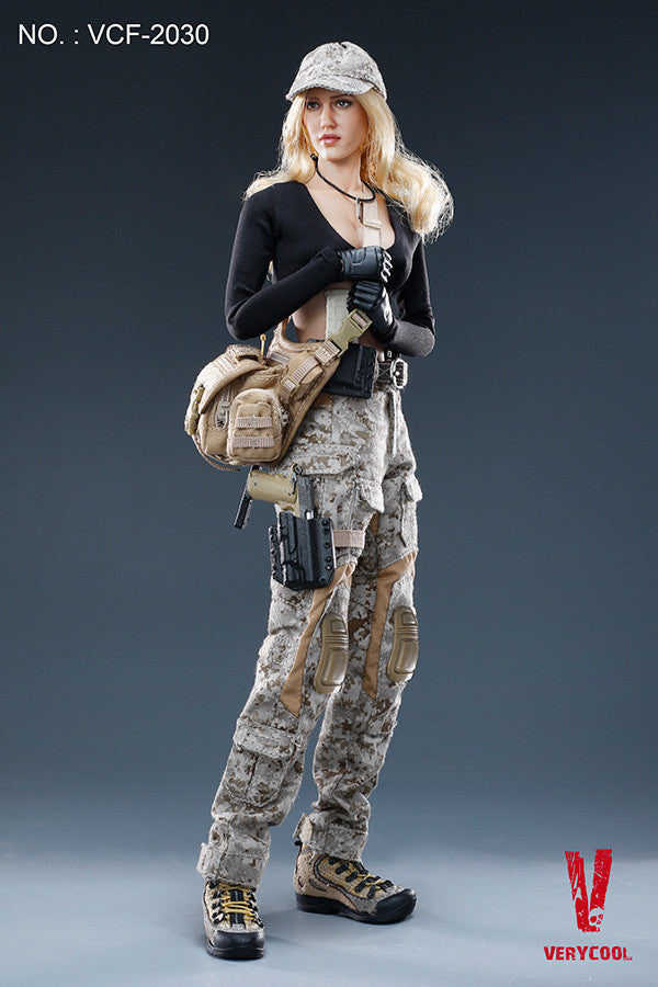 Load image into Gallery viewer, Very Cool  - Digital Camouflage Woman Soldier - Max
