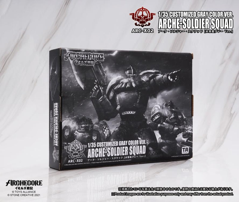 Load image into Gallery viewer, Toys Alliance - Archecore: ARC-02X Arche-Soldier Squad (Gray Color Version) Three-Pack
