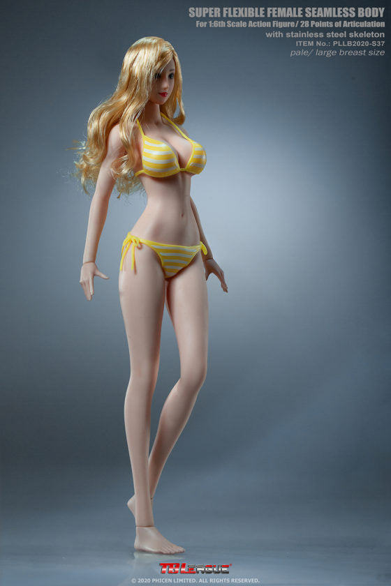 Load image into Gallery viewer, TBLeague - Anime Girl Super-Flexible Seamless Body with Head - Large Bust Body in Pale S37
