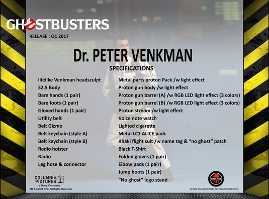 Soldier Story - GHOSTBUSTERS 1984 - Dr. PETER VENKMAN - Special Edition