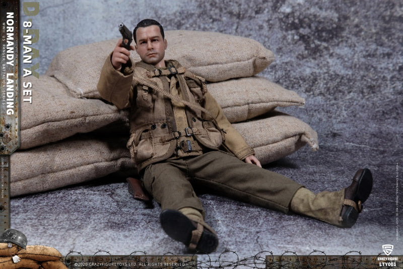 Load image into Gallery viewer, Crazy Figure -  WWII U.S. Army On D-Day Deluxe Edition - 8 Figures
