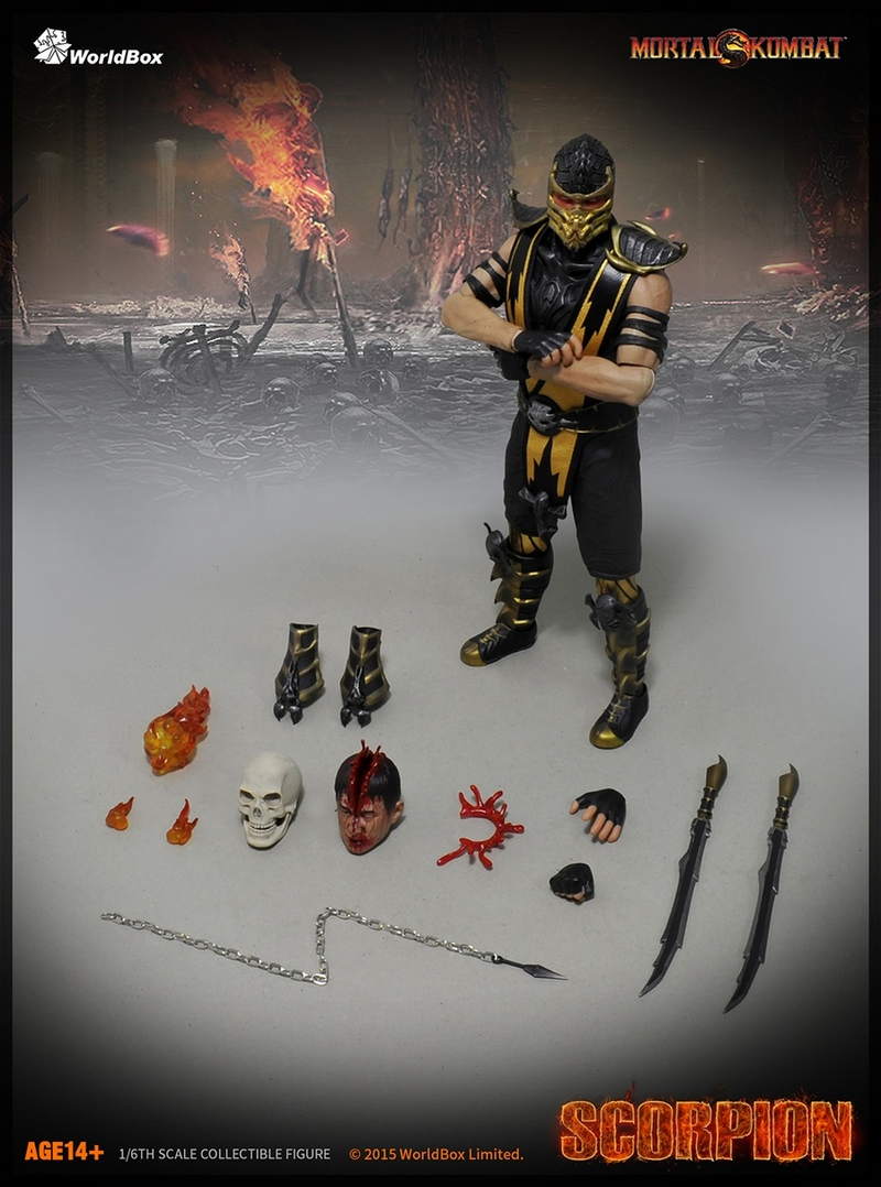 Load image into Gallery viewer, World Box - Mortal Kombat Scorpion
