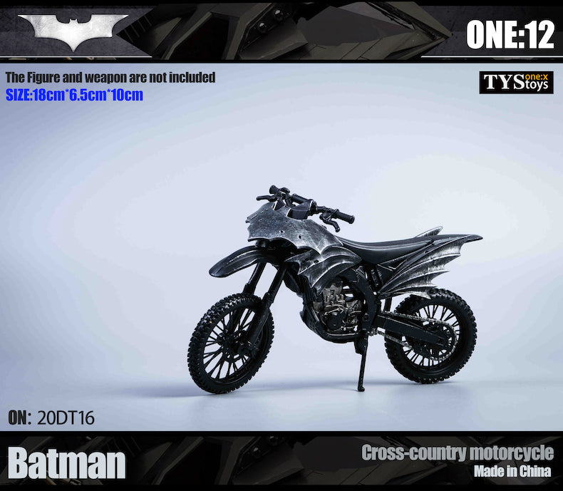Load image into Gallery viewer, TYS Toys - 1/12 Batman Cross-Country Motorcycle
