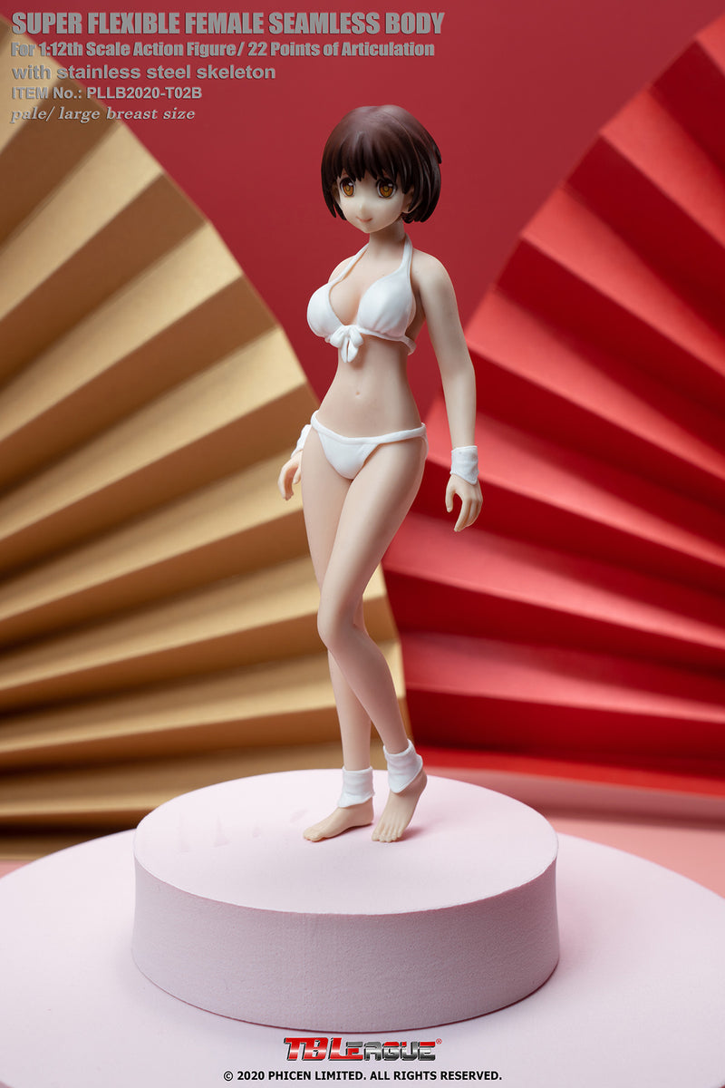 Load image into Gallery viewer, TBLeague - 1/12 Super-Flexible Female Seamless Pale Large Bust Body - Anime White Bikini
