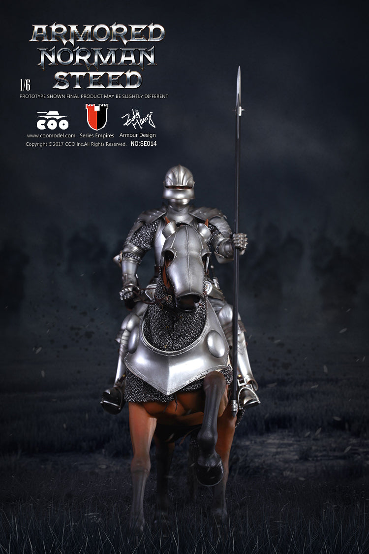 Load image into Gallery viewer, Coo Model - Series of Empires Diecast Alloy: Amored Norman Steed
