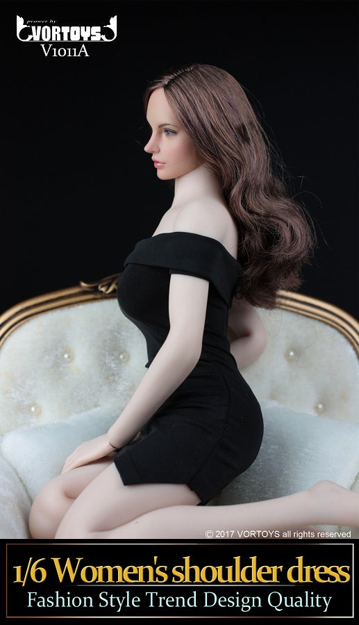 Load image into Gallery viewer, Vortoys - Women&#39;s Shoulder Dress
