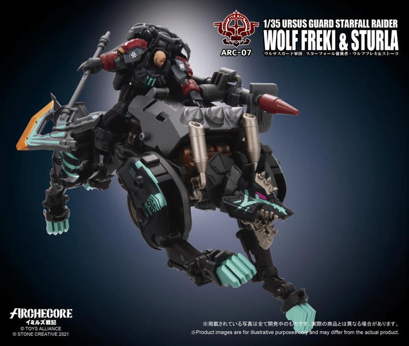 Load image into Gallery viewer, Toys Alliance - Archecore: ARC-07 Ursus Guard Starfall Raider Wolf Freki &amp; Sturla
