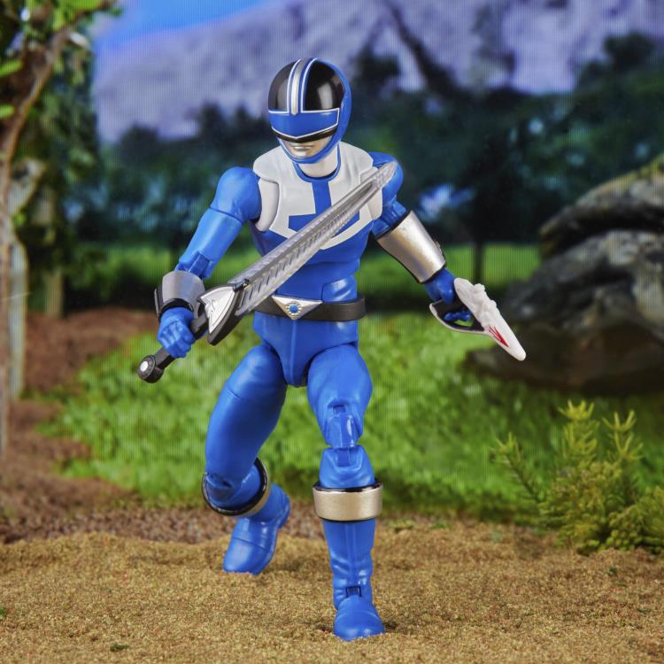 Load image into Gallery viewer, Power Rangers Lightning Collection - Power Rangers Time Force: Deluxe Blue Ranger and Vector Cycle Set
