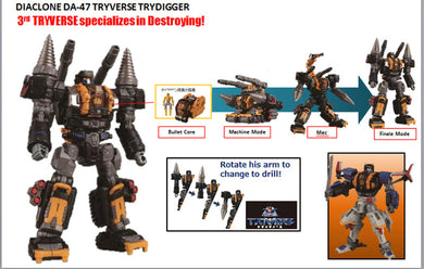 Diaclone Reboot - DA-47 Tryverse Trydigger