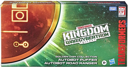 Transformers War for Cybertron: Kingdom Golden Disk Collection - Deluxe Road Ranger & Puffer 2 Pack