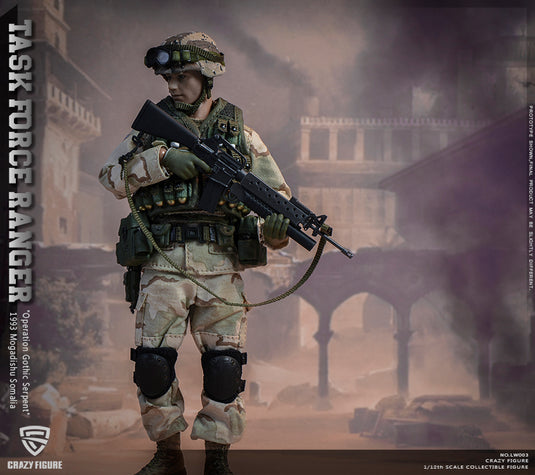 Craazy Figure Rangers Crazy Figure - 1/12 US Military 75th Rangers Regiment – Ages Three and Up