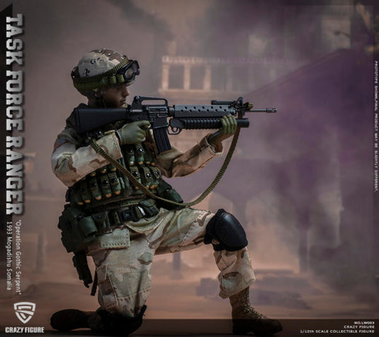Craazy Figure Rangers Crazy Figure - 1/12 US Military 75th Rangers Regiment – Ages Three and Up