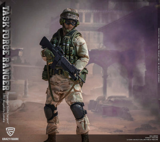 Craazy Figure Rangers Crazy Figure - 1/12 US Military 75th Rangers Regiment – Ages Three and Up