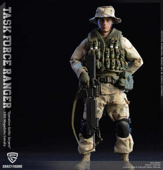 Craazy Figure Rangers Crazy Figure - 1/12 US Military 75th Rangers Regiment – Ages Three and Up