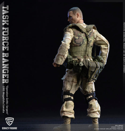 Craazy Figure Rangers Crazy Figure - 1/12 US Military 75th Rangers Regiment – Ages Three and Up