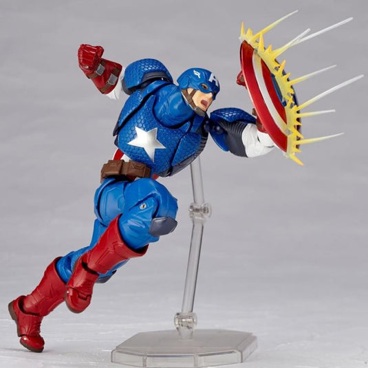 Kaiyodo - Amazing Yamaguchi - Revoltech007: Avengers Captain America (Reissue)