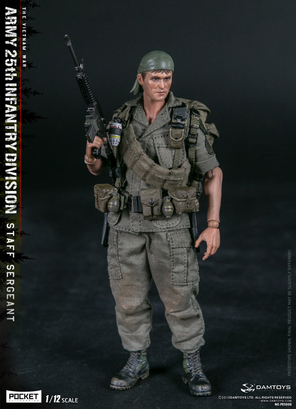 Load image into Gallery viewer, DAM Toys - 1/12 Pocket Elite Series - Army 25th Infantry Division Private Staff Sergeant PES006
