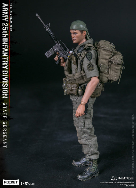 Load image into Gallery viewer, DAM Toys - 1/12 Pocket Elite Series - Army 25th Infantry Division Private Staff Sergeant PES006
