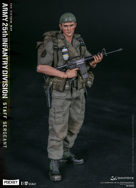 Load image into Gallery viewer, DAM Toys - 1/12 Pocket Elite Series - Army 25th Infantry Division Private Staff Sergeant PES006
