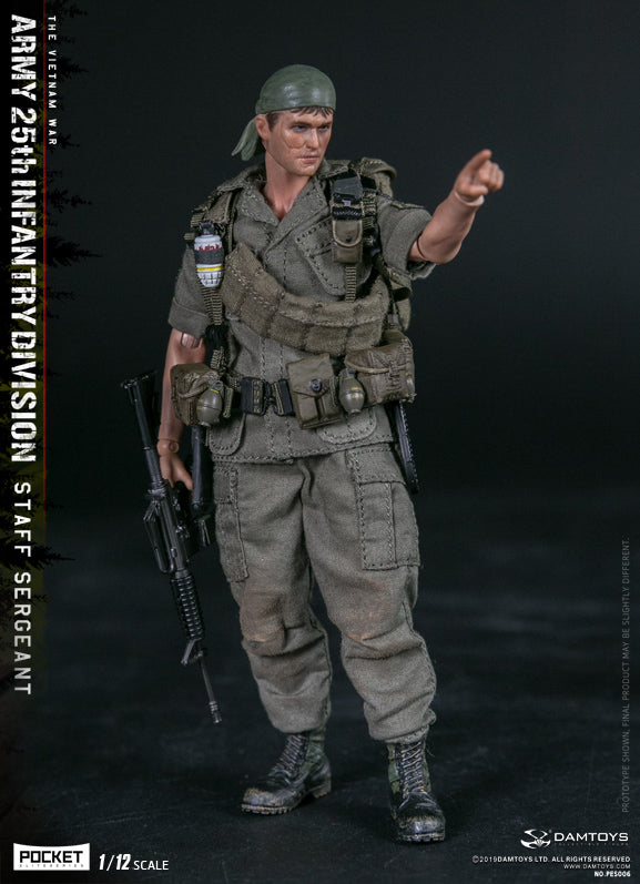 Load image into Gallery viewer, DAM Toys - 1/12 Pocket Elite Series - Army 25th Infantry Division Private Staff Sergeant PES006
