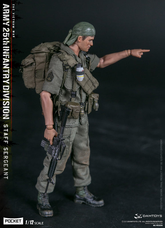 Load image into Gallery viewer, DAM Toys - 1/12 Pocket Elite Series - Army 25th Infantry Division Private Staff Sergeant PES006
