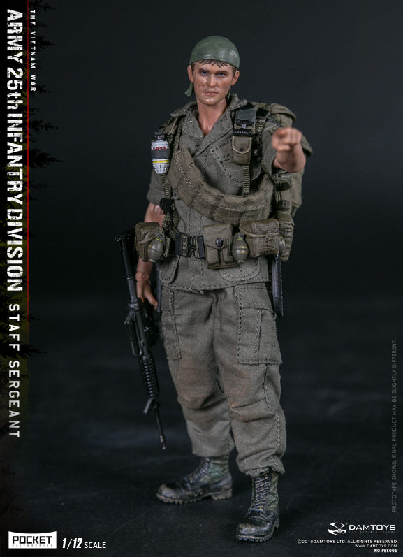 Load image into Gallery viewer, DAM Toys - 1/12 Pocket Elite Series - Army 25th Infantry Division Private Staff Sergeant PES006
