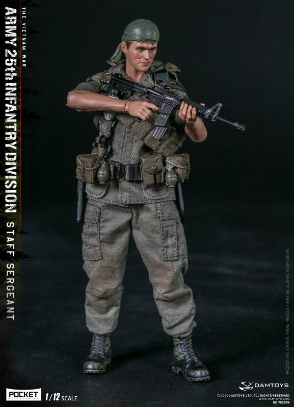 Load image into Gallery viewer, DAM Toys - 1/12 Pocket Elite Series - Army 25th Infantry Division Private Staff Sergeant PES006
