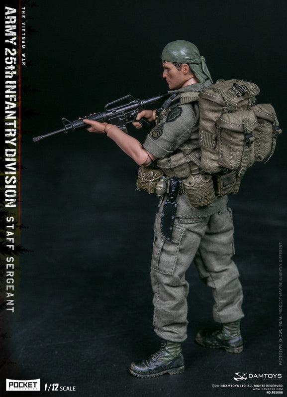 Load image into Gallery viewer, DAM Toys - 1/12 Pocket Elite Series - Army 25th Infantry Division Private Staff Sergeant PES006

