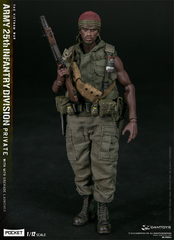 Load image into Gallery viewer, DAM Toys - 1/12 Pocket Elite Series - Army 25th Infantry Division Private WITH M79 Grenade Launcher PES011
