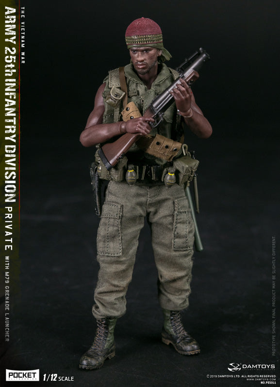 Load image into Gallery viewer, DAM Toys - 1/12 Pocket Elite Series - Army 25th Infantry Division Private WITH M79 Grenade Launcher PES011
