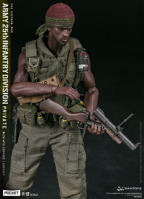 Load image into Gallery viewer, DAM Toys - 1/12 Pocket Elite Series - Army 25th Infantry Division Private WITH M79 Grenade Launcher PES011
