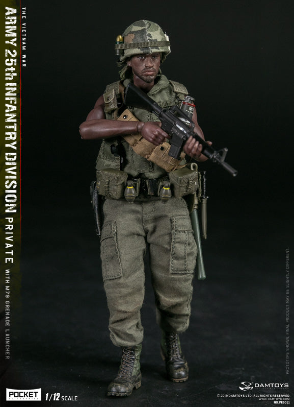 Load image into Gallery viewer, DAM Toys - 1/12 Pocket Elite Series - Army 25th Infantry Division Private WITH M79 Grenade Launcher PES011
