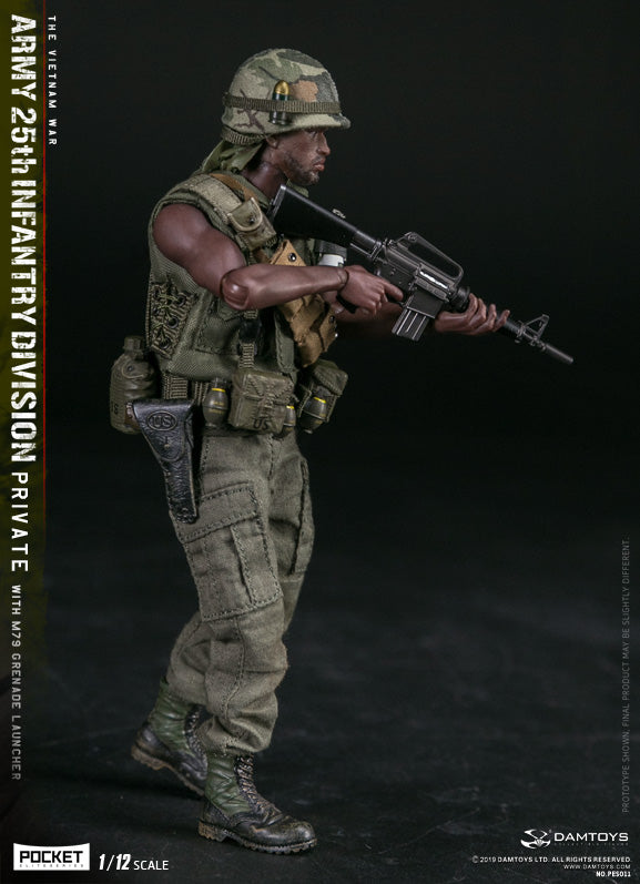 Load image into Gallery viewer, DAM Toys - 1/12 Pocket Elite Series - Army 25th Infantry Division Private WITH M79 Grenade Launcher PES011
