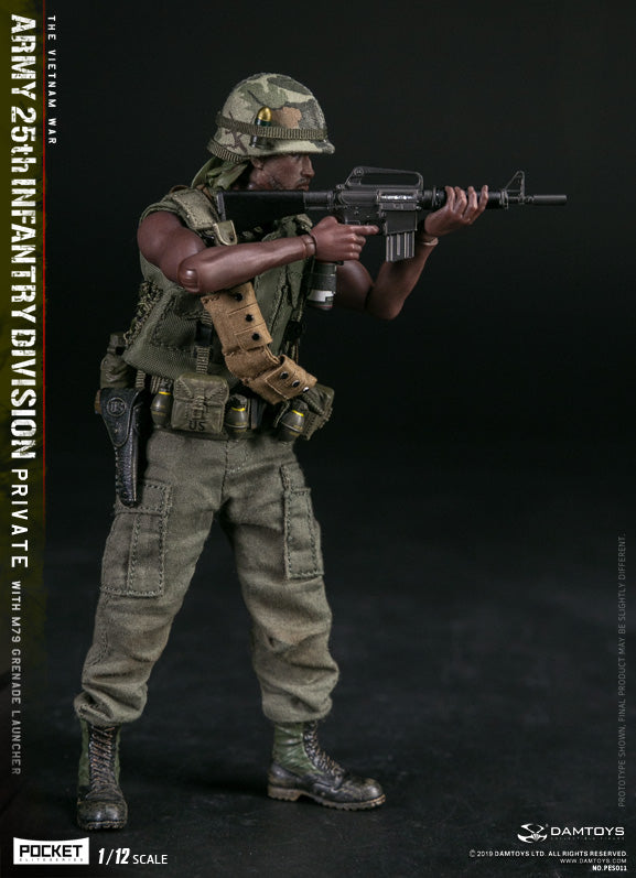 Load image into Gallery viewer, DAM Toys - 1/12 Pocket Elite Series - Army 25th Infantry Division Private WITH M79 Grenade Launcher PES011
