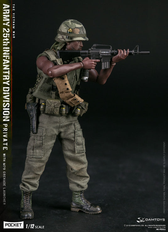 DAM Toys - 1/12 Pocket Elite Series - Army 25th Infantry Division Private WITH M79 Grenade Launcher PES011