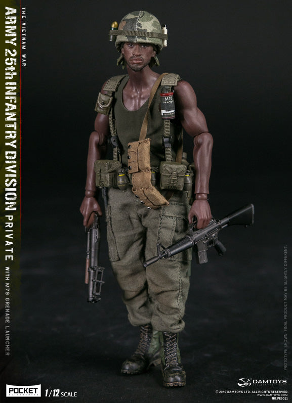 Load image into Gallery viewer, DAM Toys - 1/12 Pocket Elite Series - Army 25th Infantry Division Private WITH M79 Grenade Launcher PES011
