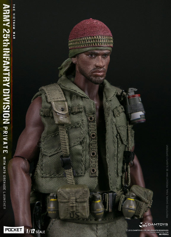 Load image into Gallery viewer, DAM Toys - 1/12 Pocket Elite Series - Army 25th Infantry Division Private WITH M79 Grenade Launcher PES011
